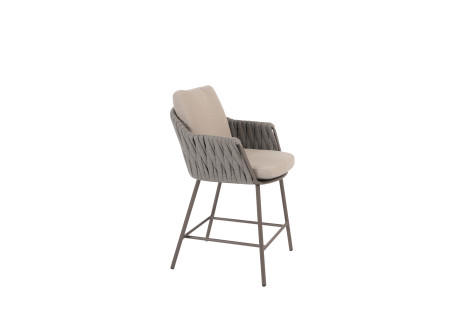 Taste Cannes High Dining Bar Chair W/cushions - Terre